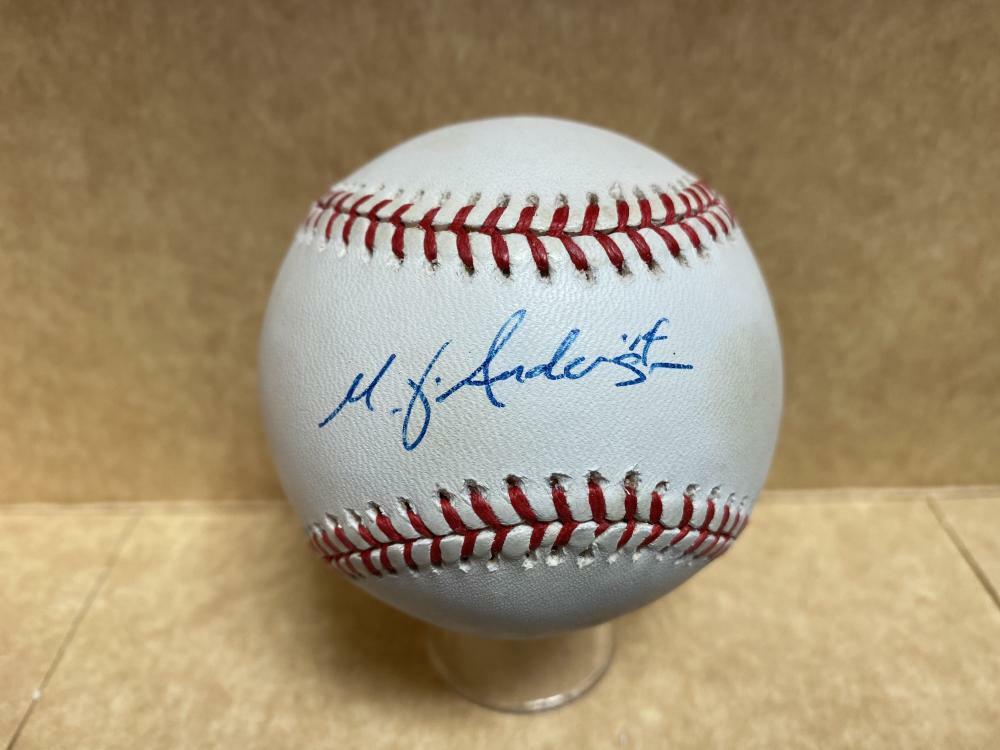 MATT ANDERSON DETROIT TIGERS SIGNED AUTOGRAPHED A.L. BASEBALL W/ COA