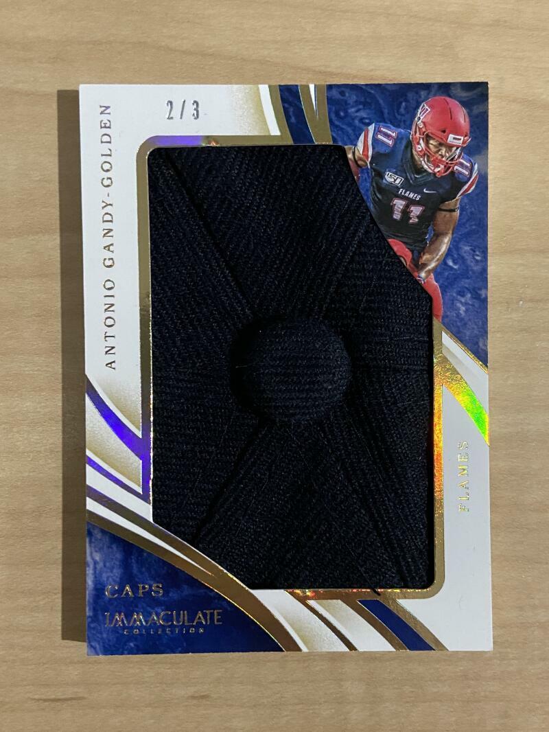 2020 IMMACULATE COLLEGIATE ANTONIO GANDY-GOLDEN CAP PATCH LIBERTY 2/3