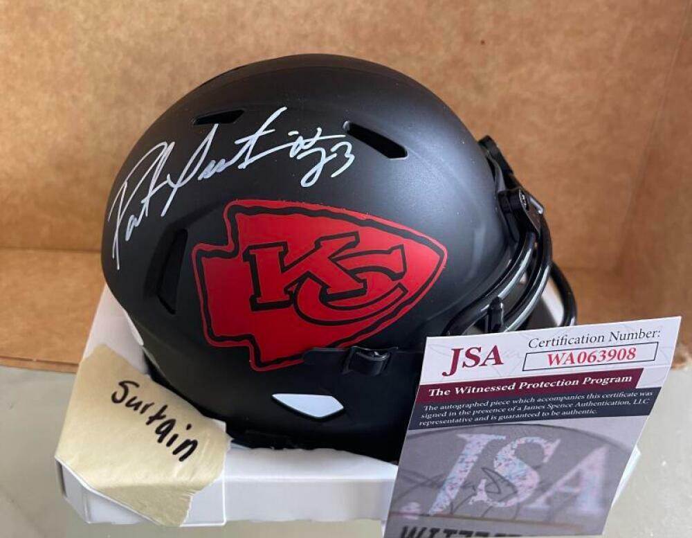 PATRICK SURTAIN KANSAS CITY CHIEFS SIGNED AUTO ECLIPSE MINI HELMET JSA WA063908

