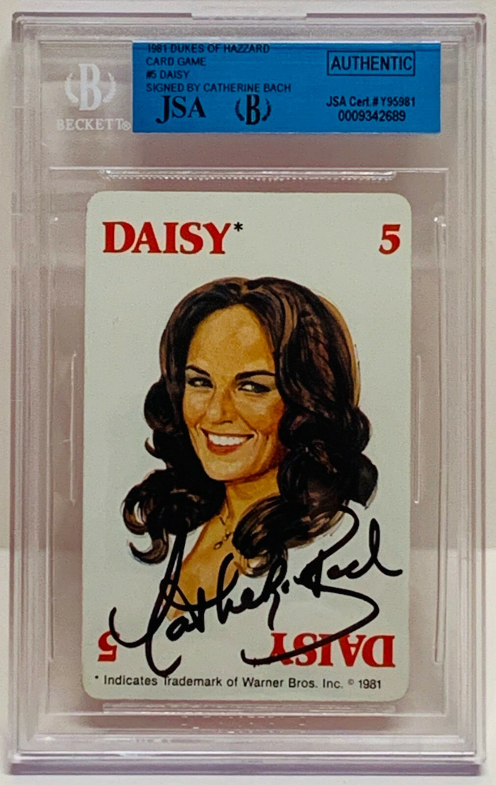 CATHERINE BACH Signed Autograph Slabbed JSA Daisy Duke The Dukes of Hazzard TV
