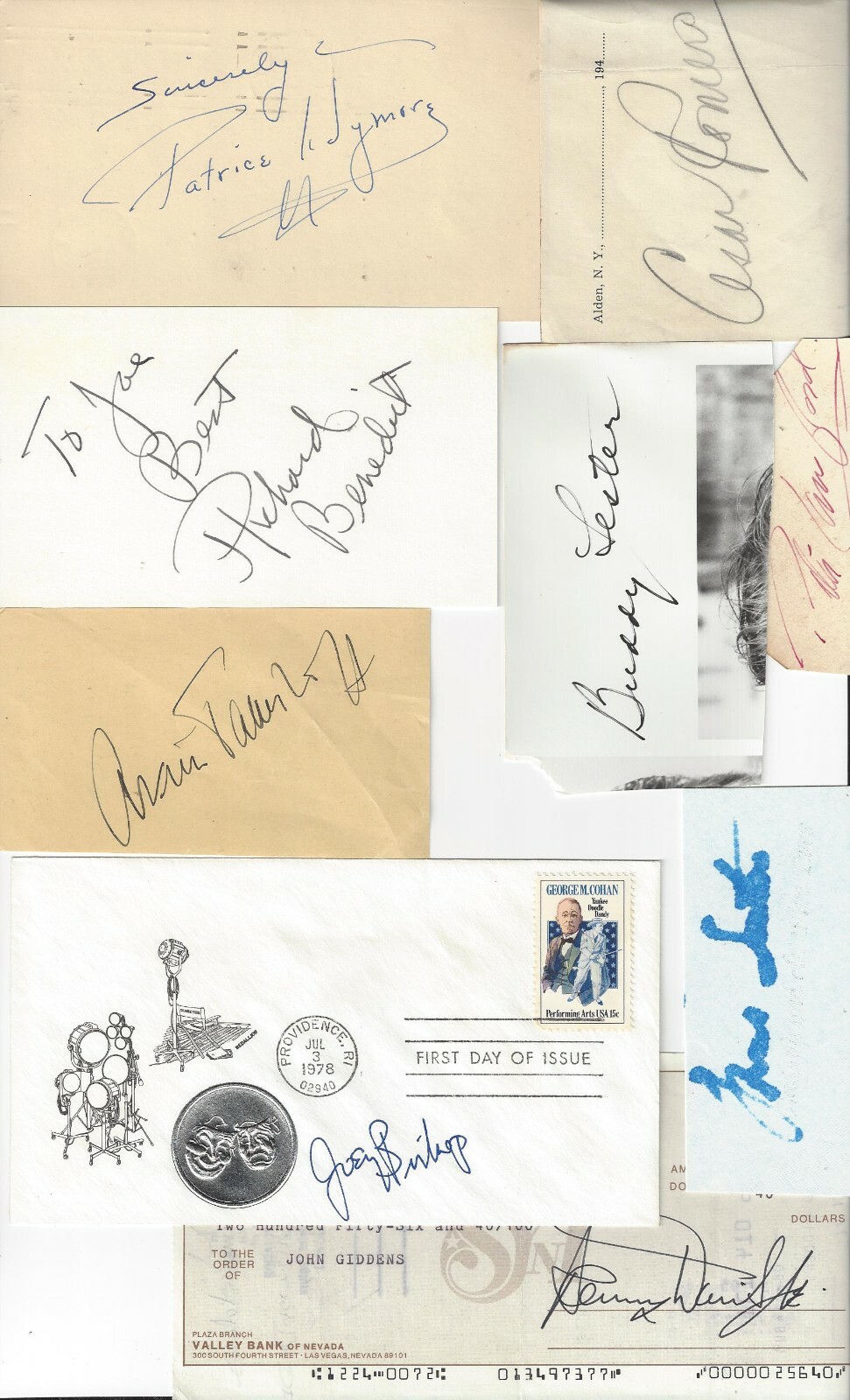 FRANK SINATRA LAWFORD MARTIN Plus 12 Signed Autograph Oceans 11 Cast JSA LOA
