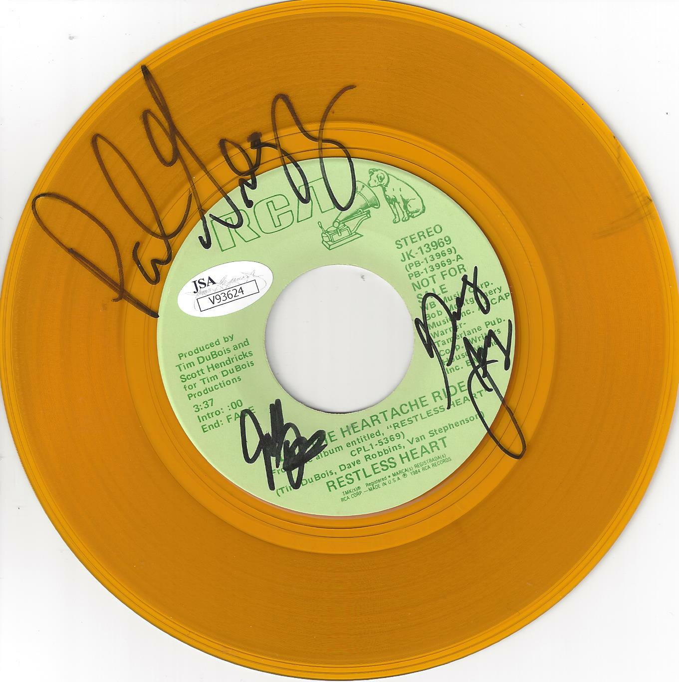 RESTLESS HEART Signed Autograph 