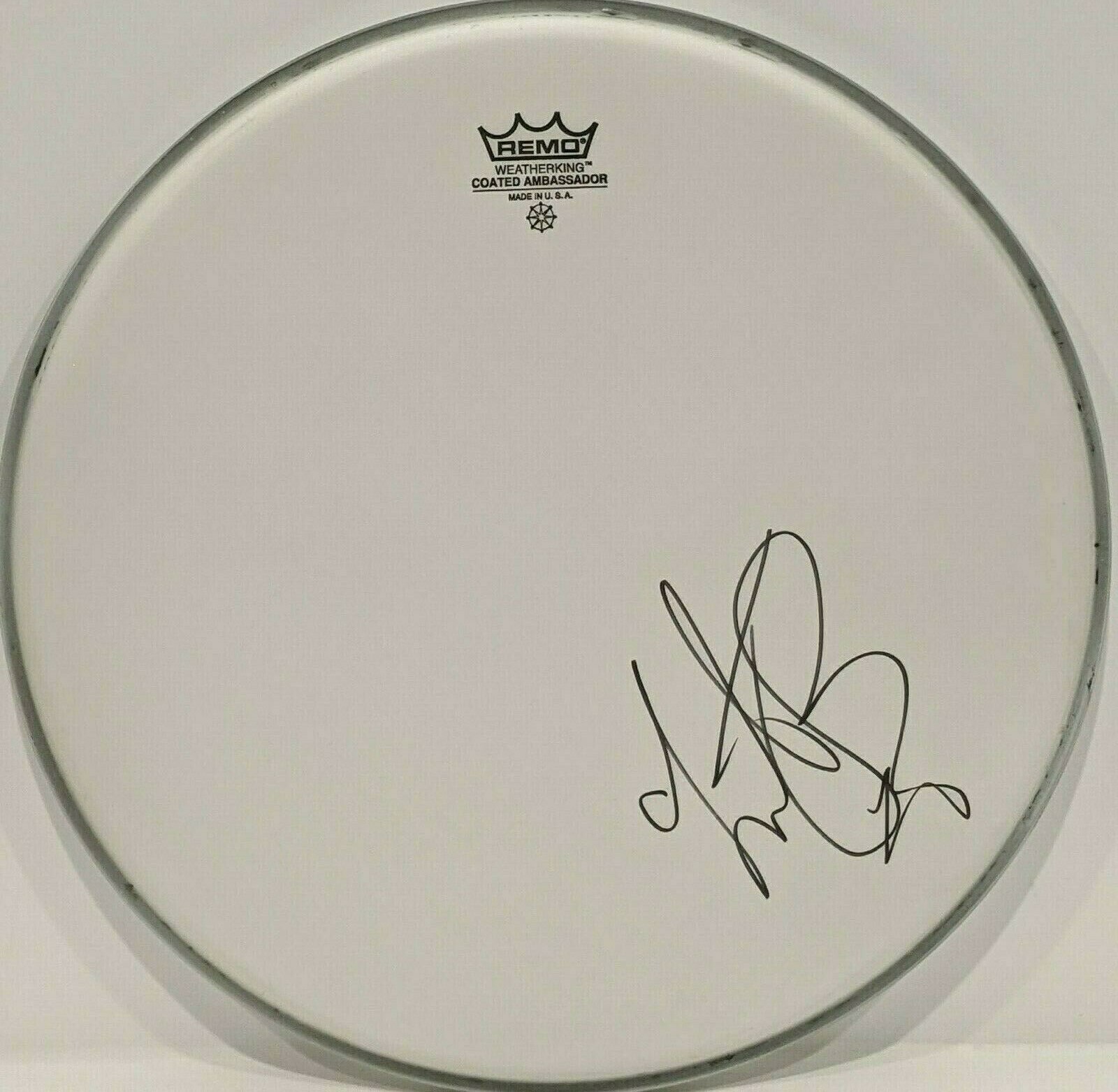 CHARLIE WATTS Signed Autograph Drumhead ROLLING STONES Drummer JSA LOA
