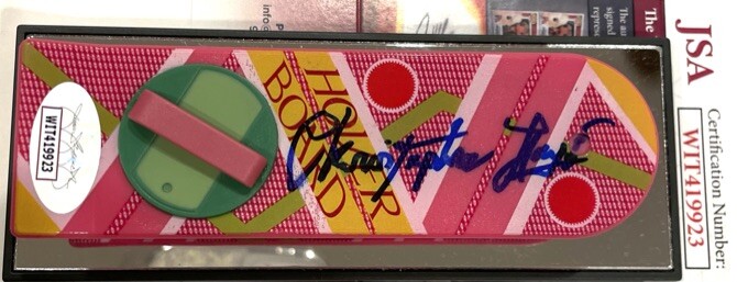 CHRISTOPHER LLOYD Signed Autograph Mini Hover Board Back to the Future JSA
