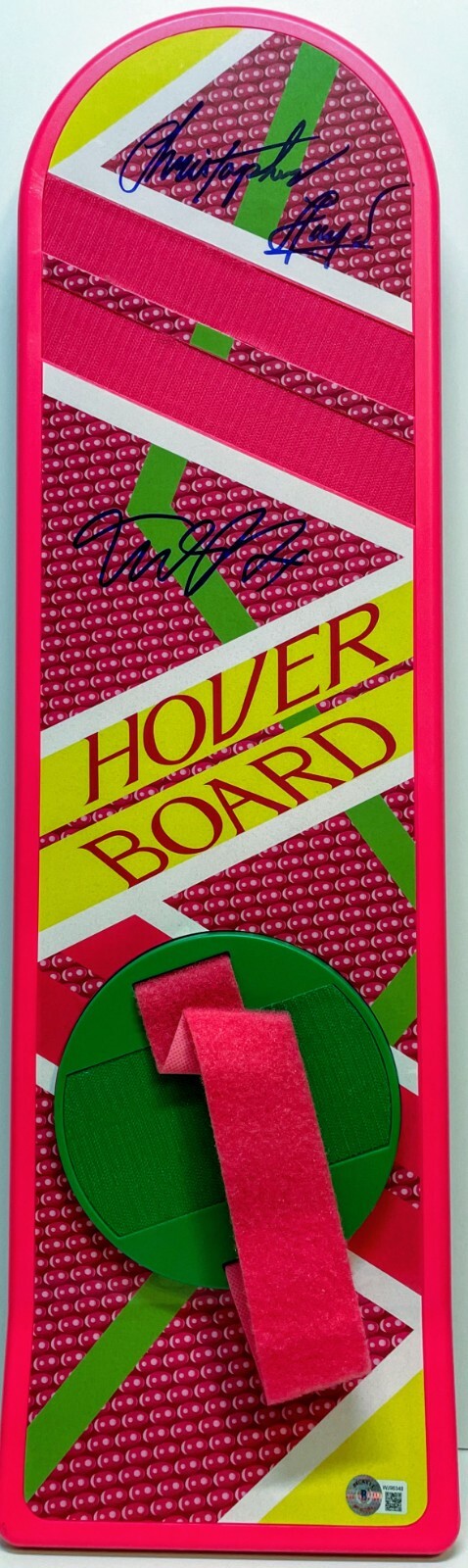 MICHAEL J FOX CHRISTOPHER LLOYD Signed Autograph Hoverboard BTTF BAS
