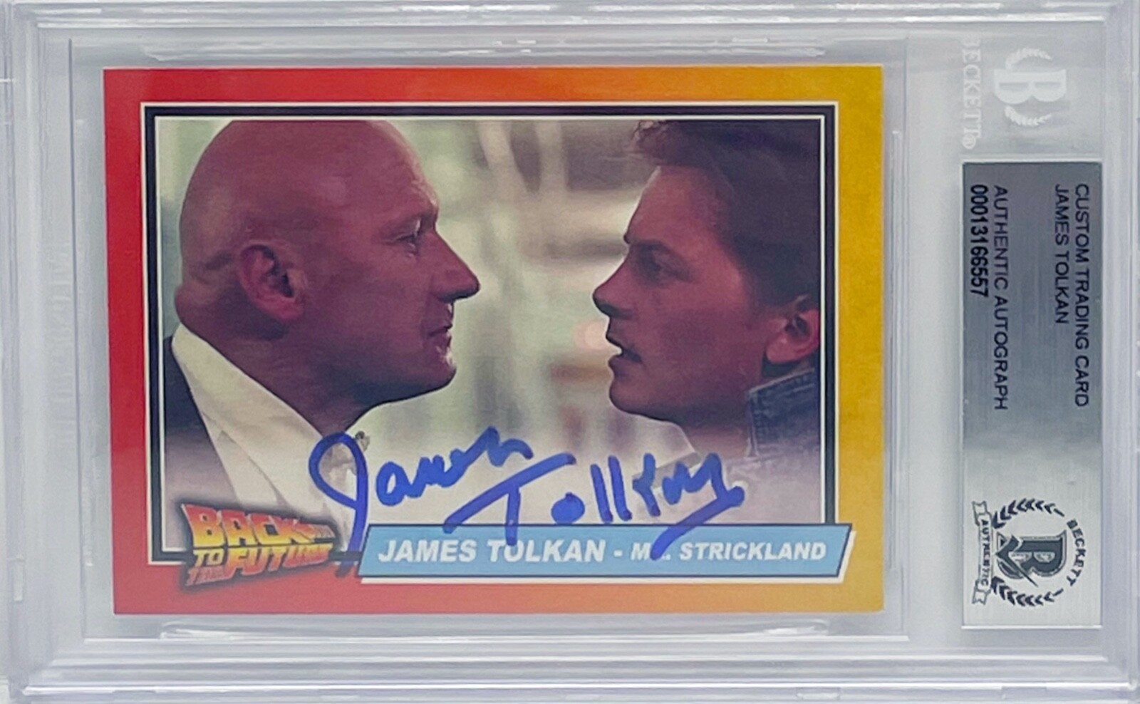 JAMES TOLKAN Signed Autograph Slabbed Back to the Future Mr Strickland Beckett
