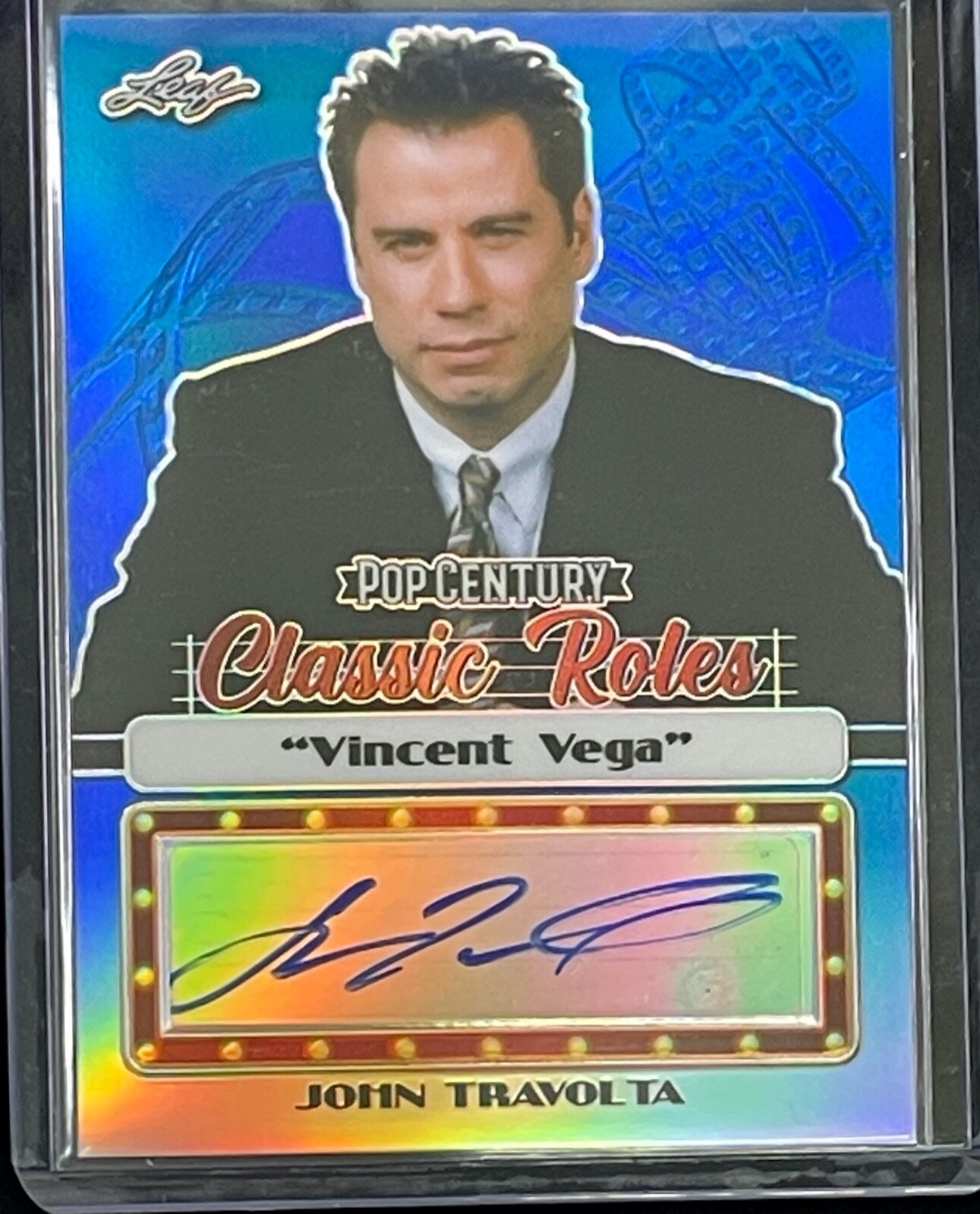 JOHN TRAVOLTA 2020 Leaf Pop Century Auto Card Classic Roles #21 of 25 Signed
