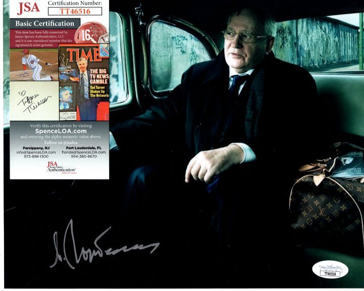 MIKHAIL GORBACHEV signed autographed 8x10 photo JSA