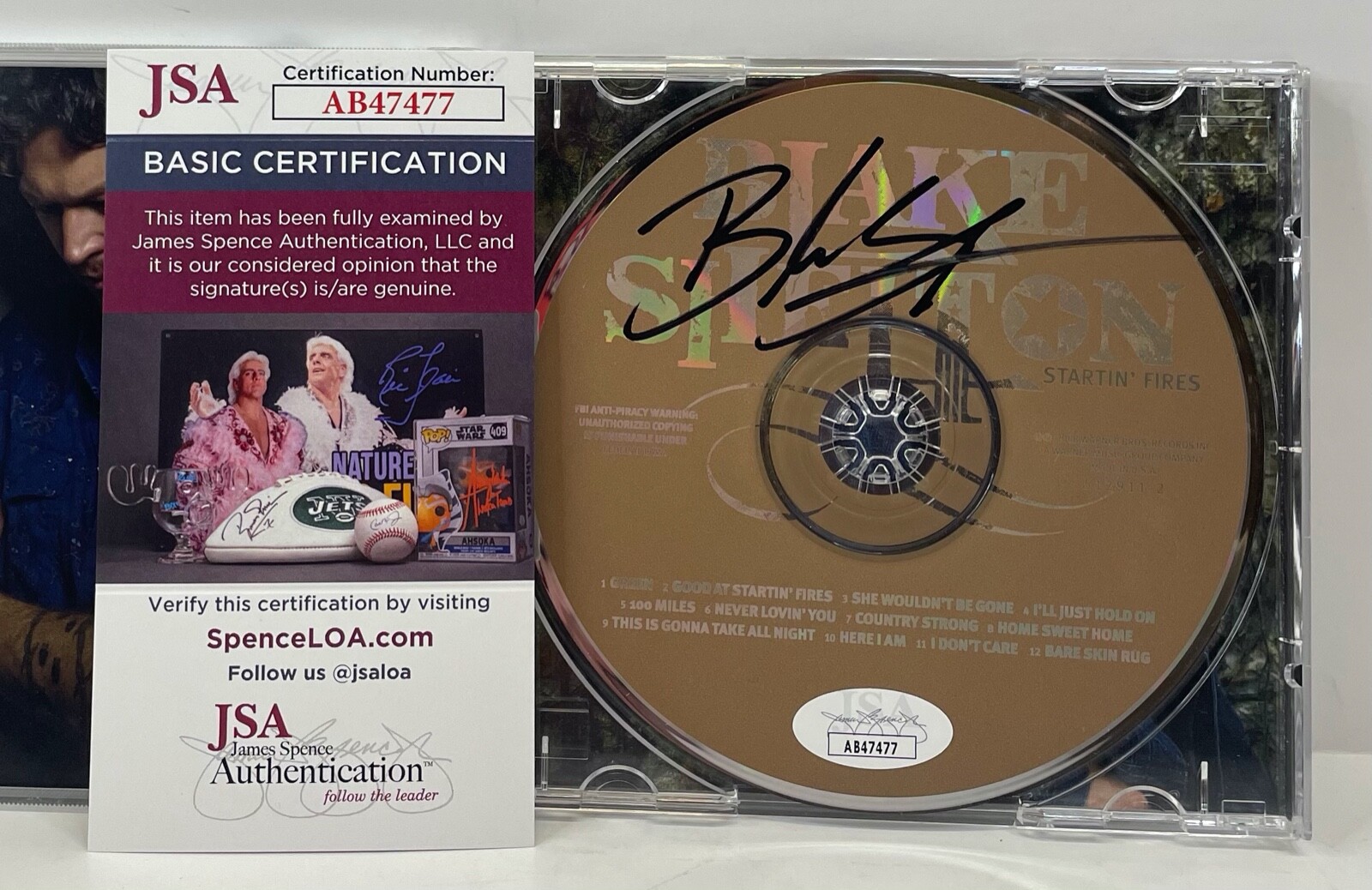 BLAKE SHELTON Signed Autograph CD 