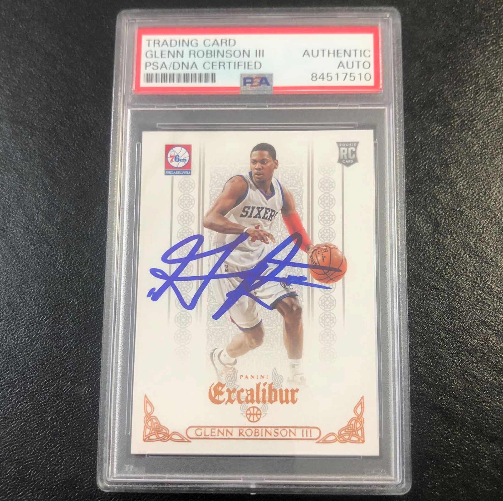2014-15 Panini Excalibur #174 Glenn Robinson III Signed Card AUTO PSA Slabbed RC