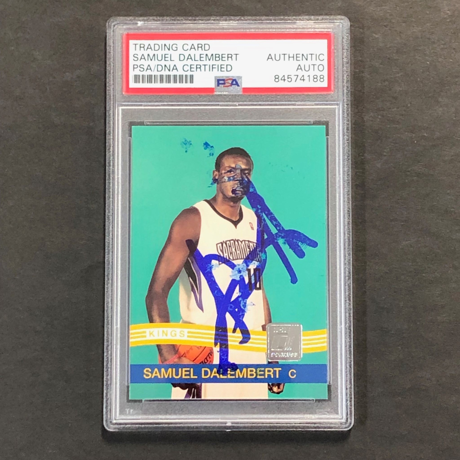2010-11 Donruss #225 Samuel Dalembert Signed Card AUTO PSA Slabbed Kings