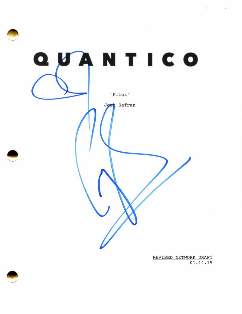 PRIYANKA CHOPRA JONAS SIGNED AUTOGRAPH QUANTICO FULL PILOT SCRIPT - VERY RARE!
