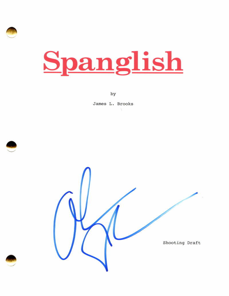 ADAM SANDLER SIGNED AUTOGRAPH SPANGLISH FULL MOVIE SCRIPT W/ TEA LEONI, RARE! COLLECTIBLE MEMORABILIA