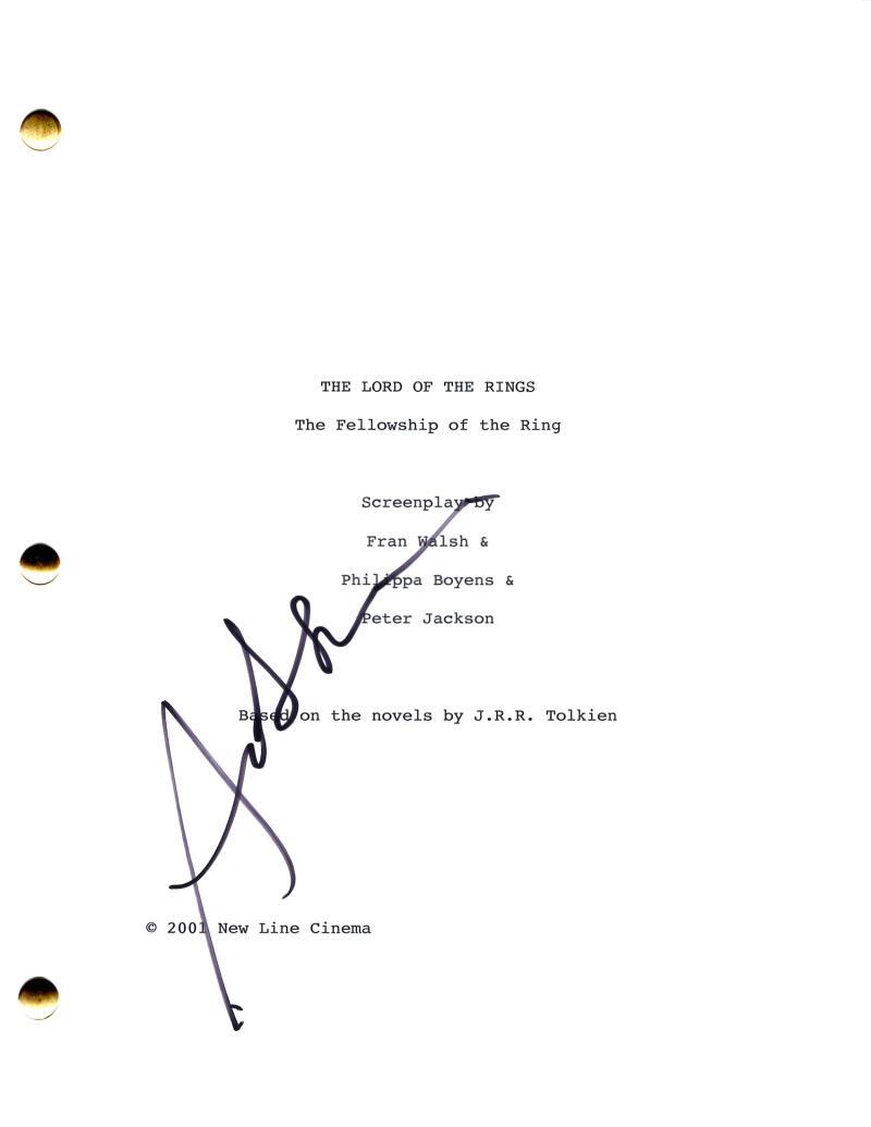 ANDY SERKIS SIGNED AUTOGRAPH THE LORD OF THE RINGS FULL MOVIE SCRIPT