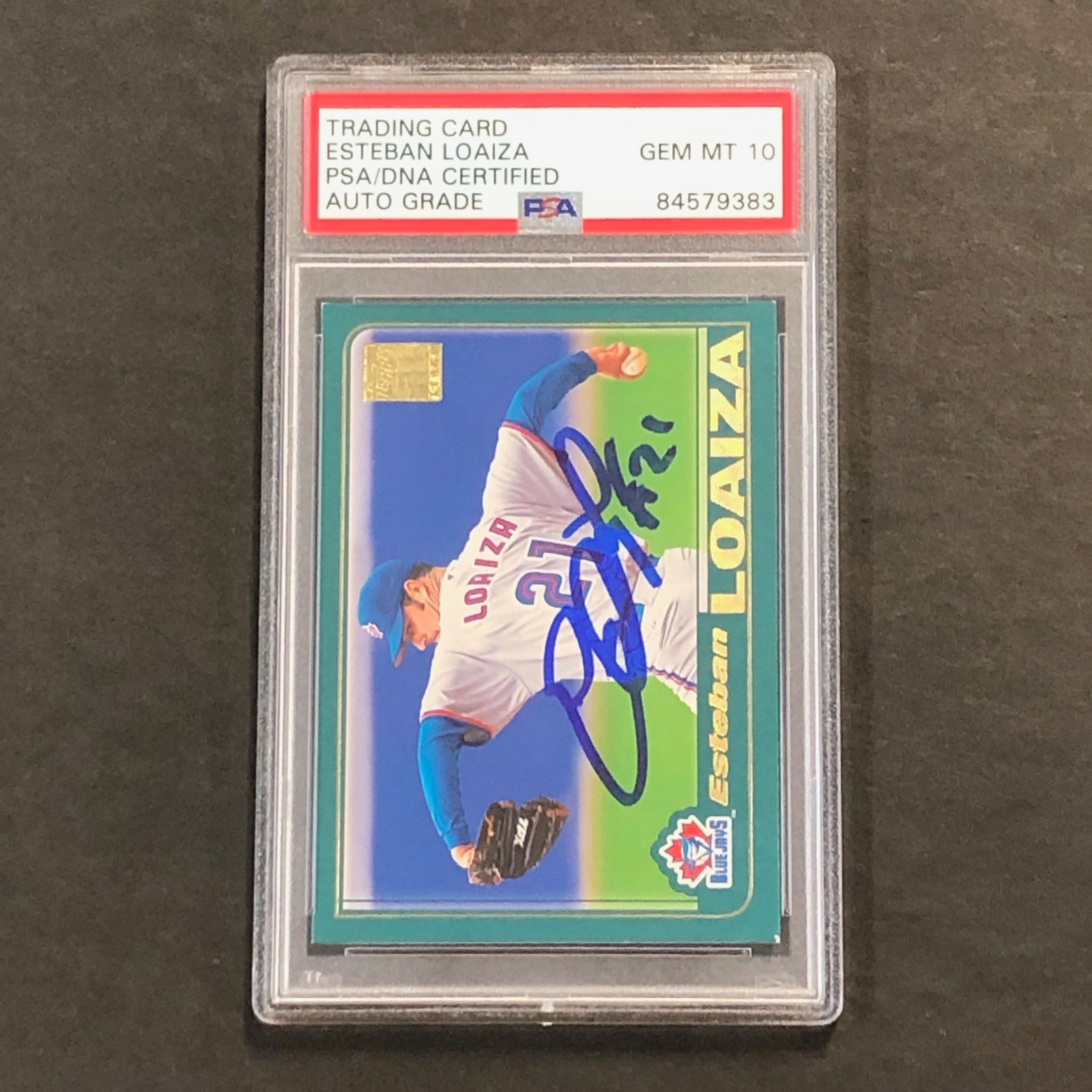 2001 Topps #513 ESTEBAN LOAIZA Signed Card PSA/DNA Slabbed Autographed AUTO 10 B