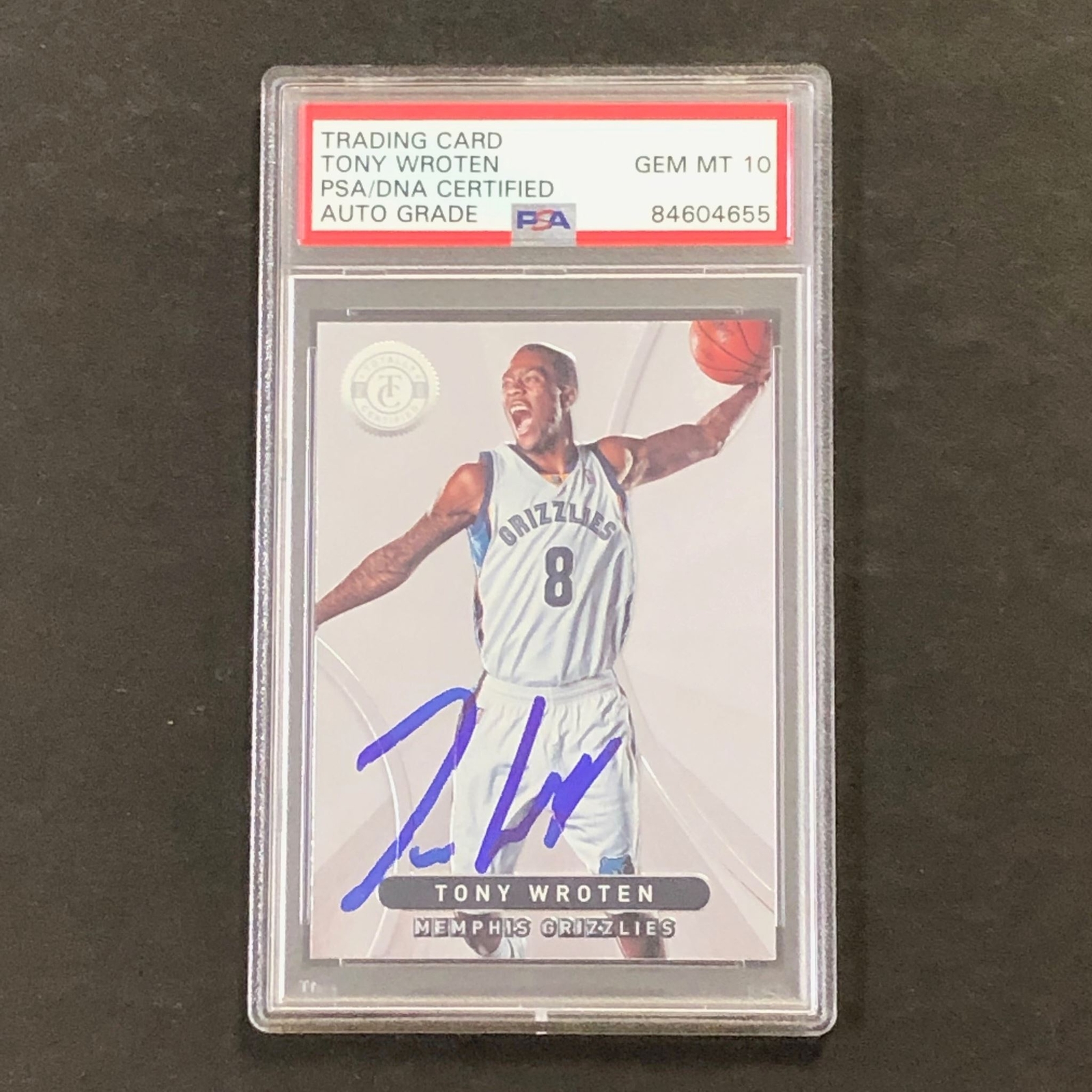 2012-13 Totally Certified #276 Tony Wroten Signed Card AUTO 10 PSA Slabbed Grizz
