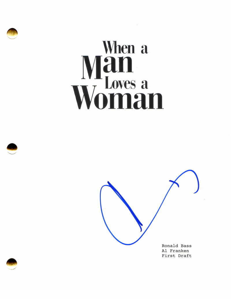 ANDY GARCIA SIGNED AUTOGRAPH WHEN A MAN LOVES A WOMAN FULL MOVIE SCRIPT - RARE!