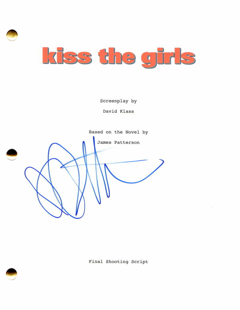 JAMES PATTERSON SIGNED AUTOGRAPH KISS THE GIRLS FULL MOVIE SCRIPT - VERY RARE!