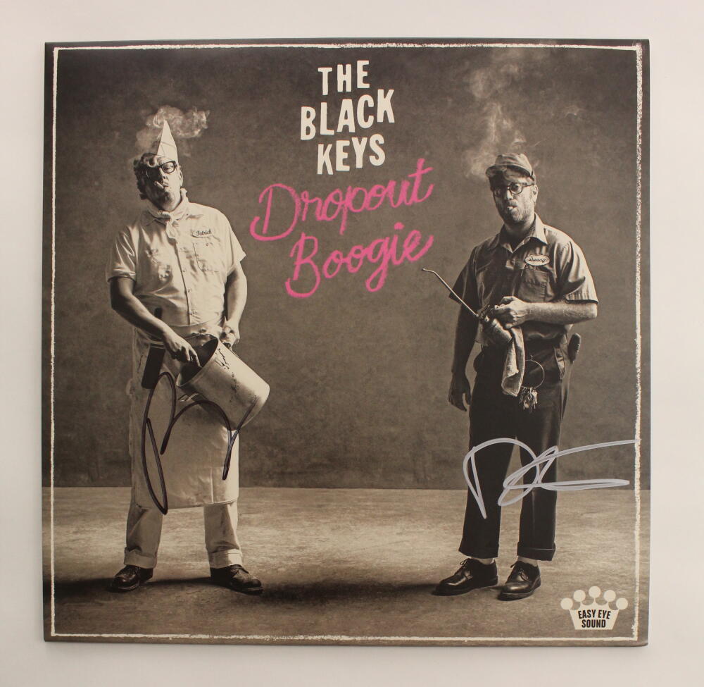 THE BLACK KEYS BAND (X2) SIGNED AUTOGRAPH ALBUM RECORD - DROPOUT BOOGIE JSA COA