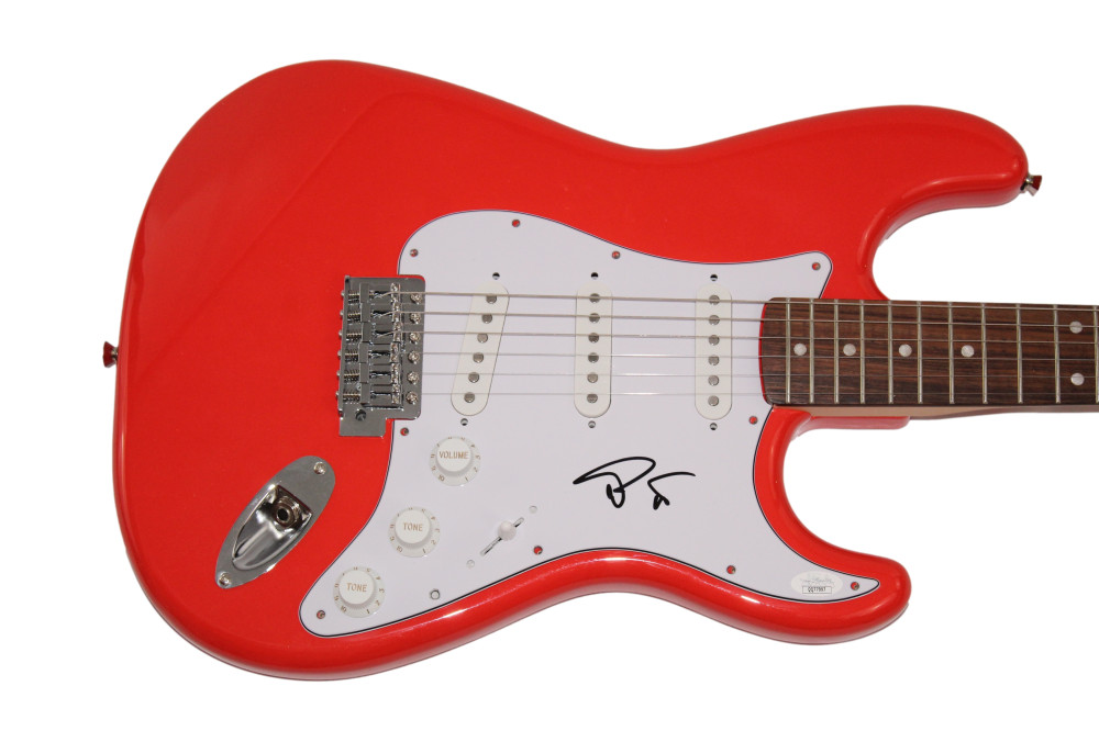 TREY ANASTASIO SIGNED AUTOGRAPH FULL RED FENDER ELECTRIC GUITAR PHISH W/ JSA