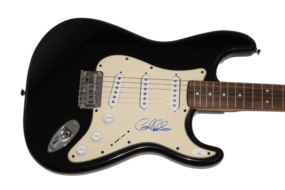 GARY CLARK JR SIGNED AUTOGRAPH FULL SIZE BLK FENDER ELECTRIC GUITAR RARE JSA COA