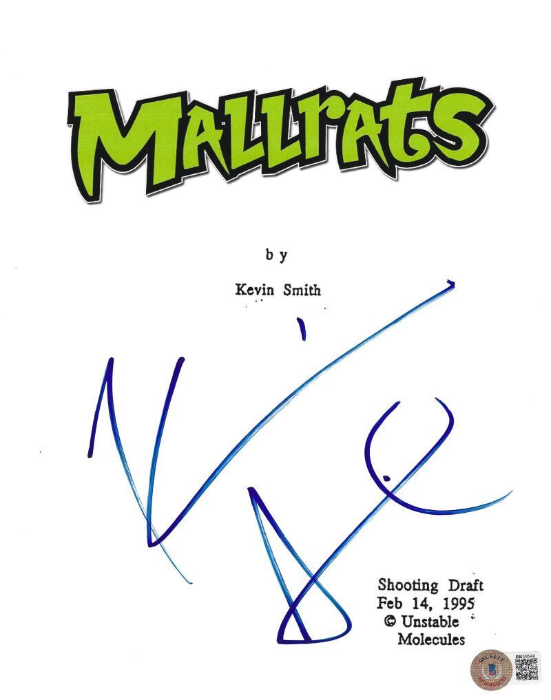 KEVIN SMITH SIGNED MALLRATS FULL SCRIPT AUTHENTIC AUTOGRAPH BECKETT COA
