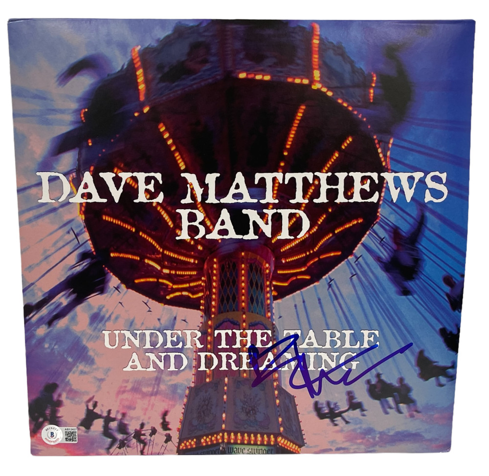DAVE MATTHEWS SIGNED UNDER THE TABLE AND DREAMING ALBUM VINYL AUTOGRAPH BECKETT