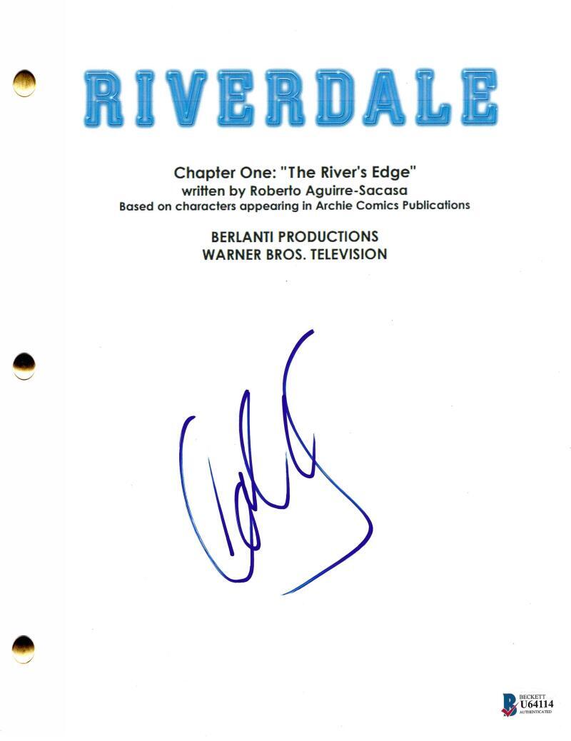 COLE SPROUSE SIGNED RIVERDALE PILOT SCRIPT AUTHENTIC AUTOGRAPH BECKETT COA