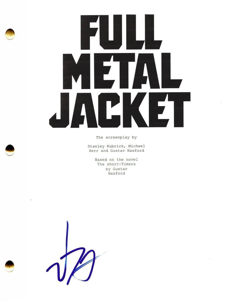 VINCENT D'ONOFRIO SIGNED FULL METAL JACKET FULL SCRIPT AUTHENTIC AUTOGRAPH COA