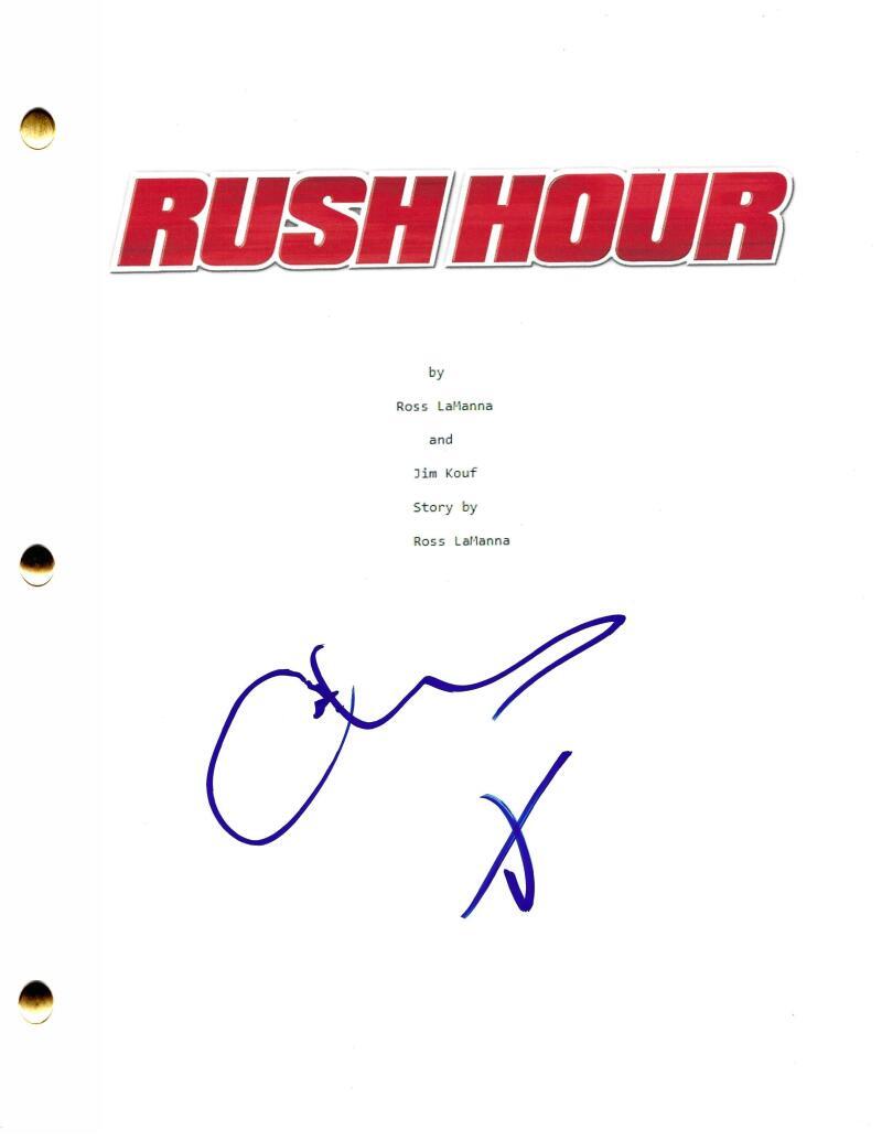 CHRIS TUCKER SIGNED RUSH HOUR FULL SCRIPT AUTHENTIC AUTOGRAPH HOLOGRAM