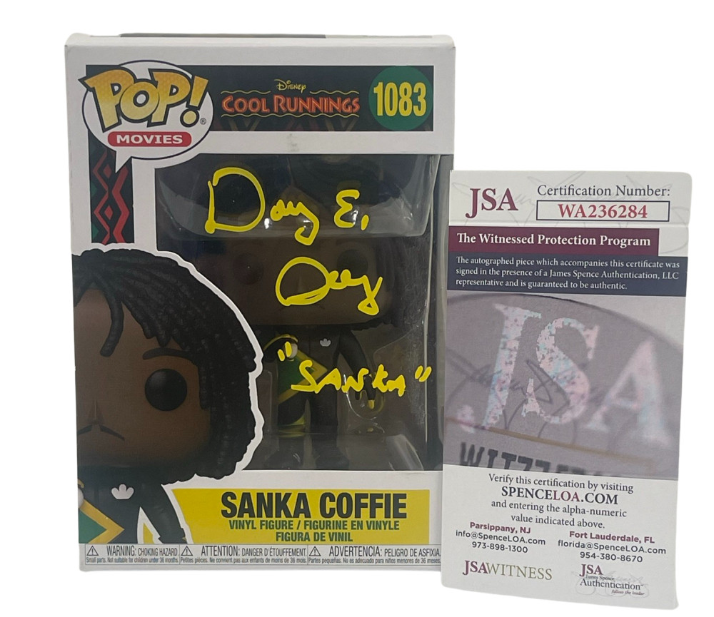 DOUG E DOUG SIGNED COOL RUNNINGS POP FUNKO FIGURE SANKA AUTOGRAPH JSA WITNESS 1 COLLECTIBLE MEMORABILIA