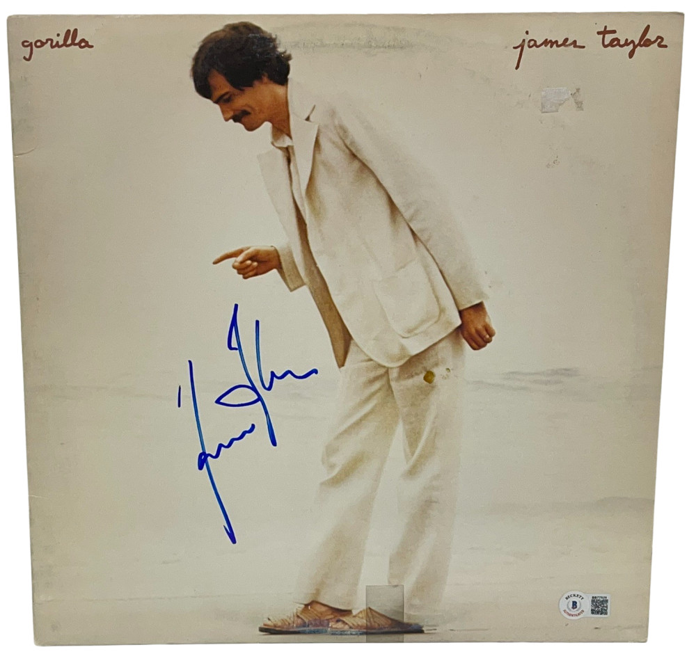 JAMES TAYLOR SIGNED GORILLA VINYL ALBUM LP AUTHENTIC AUTOGRAPH BECKETT COA