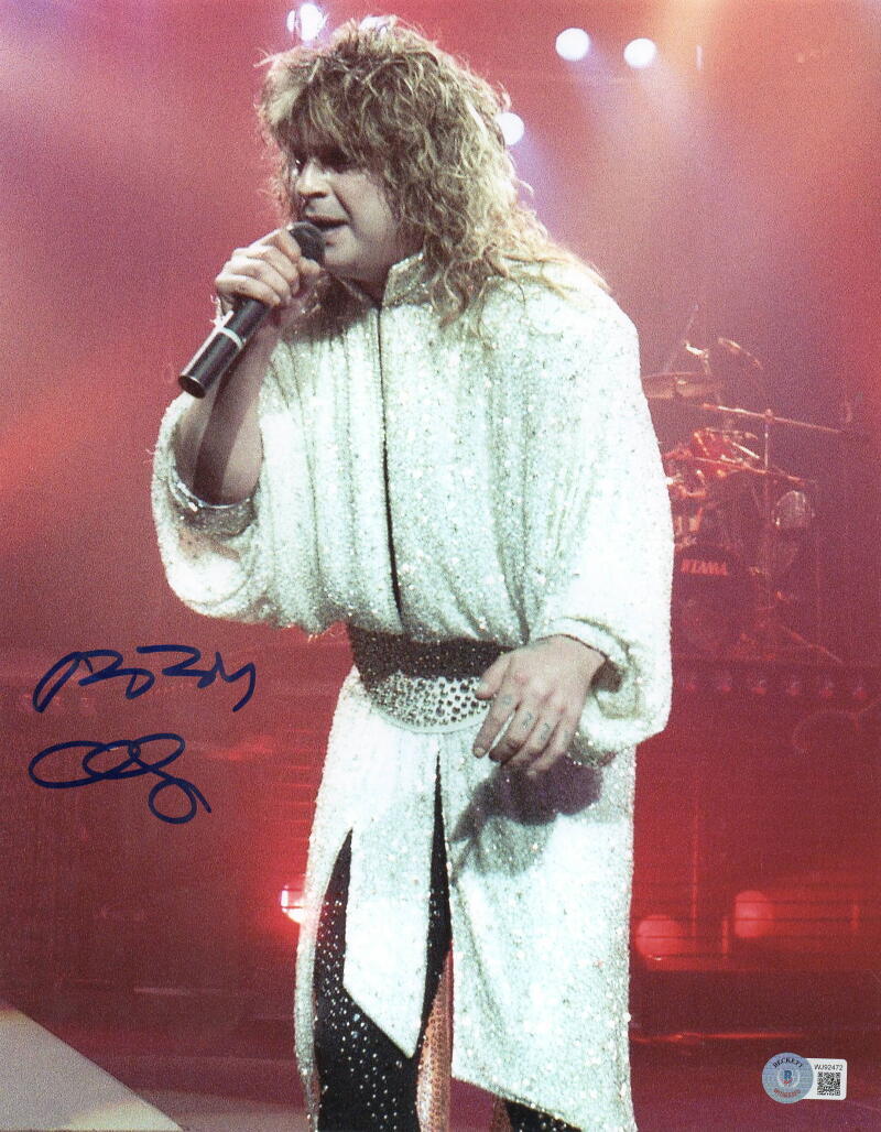 OZZY OSBOURNE SIGNED 11X14 PHOTO BLACK SABBATH AUTOGRAPH BECKETT WITNESS HOLO 34