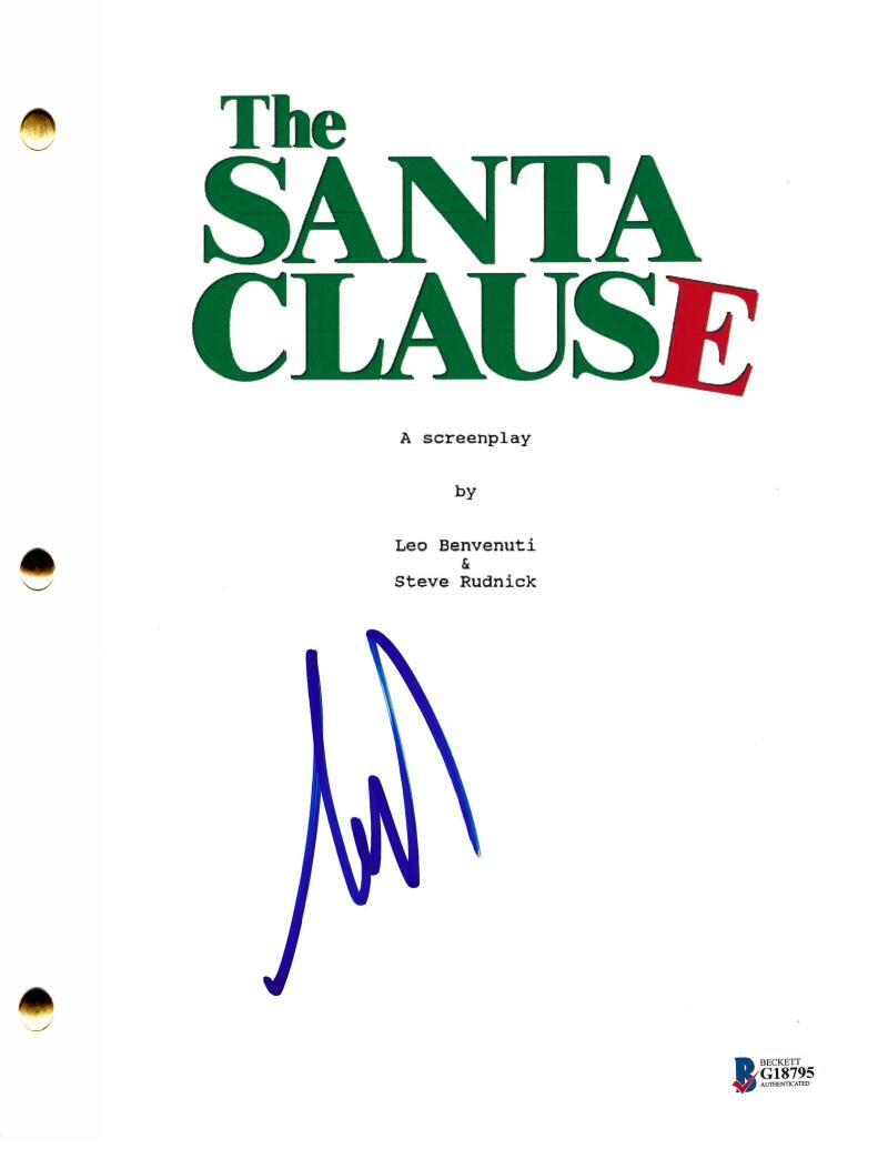 TIM ALLEN SIGNED THE SANTA CLAUSE FULL SCRIPT AUTHENTIC AUTOGRAPH BECKETT COA