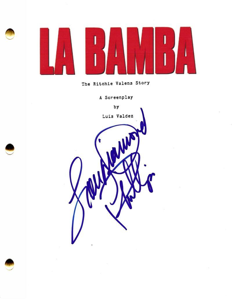 LOU DIAMOND PHILLIPS SIGNED LA BAMBA FULL SCRIPT AUTHENTIC AUTOGRAPH HOLOGRAM