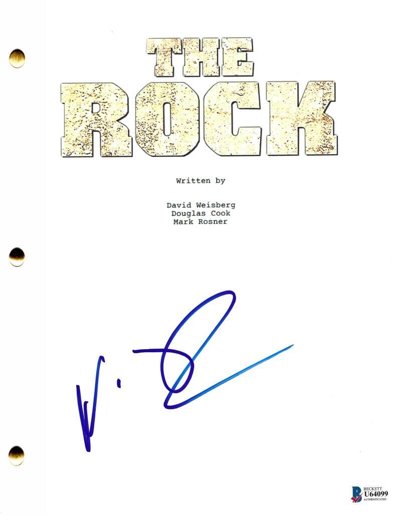 NICOLAS CAGE SIGNED THE ROCK FULL SCRIPT AUTHENTIC AUTOGRAPH HOLOGRAM