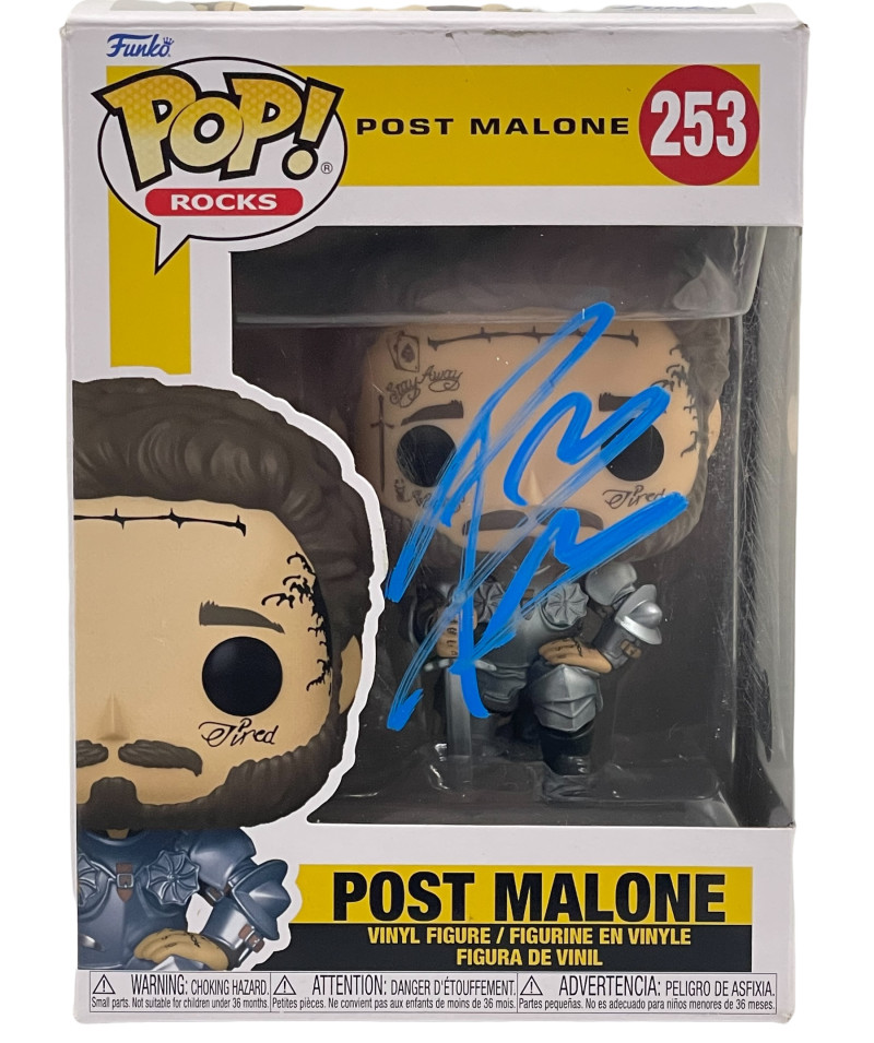 POST MALONE SIGNED ROCKSTAR POP 253 FUNKO FIGURE AUTHENTIC AUTOGRAPH BECKETT 3