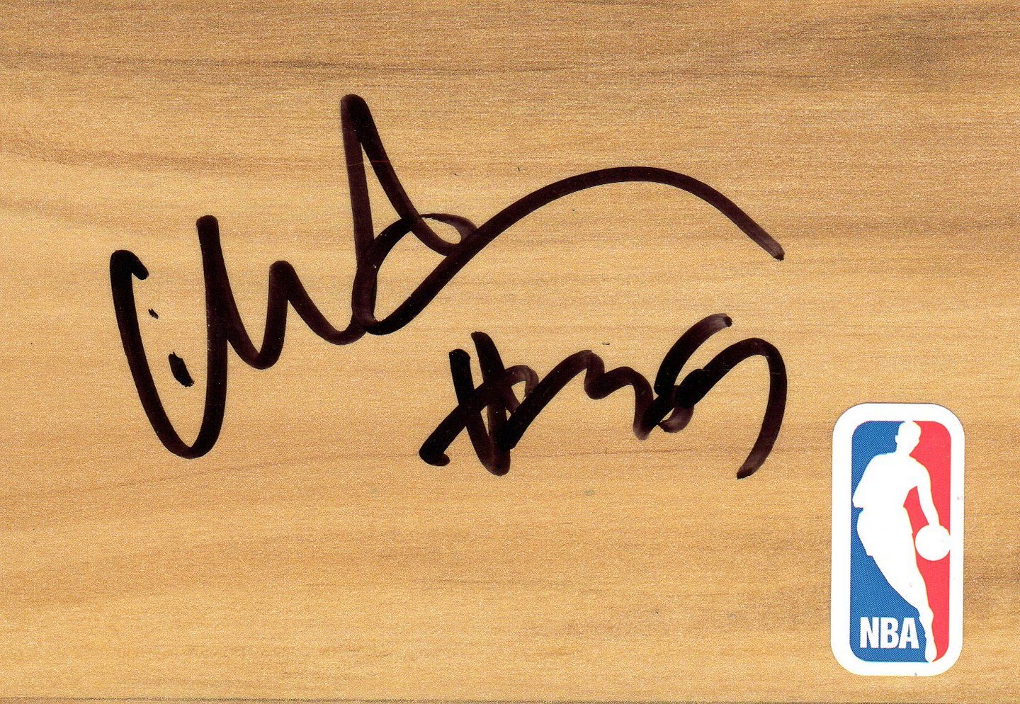 CHICAGO BULLS MALIK ALLEN SIGNED FLOORBOARD COA COLLECTIBLE MEMORABILIA