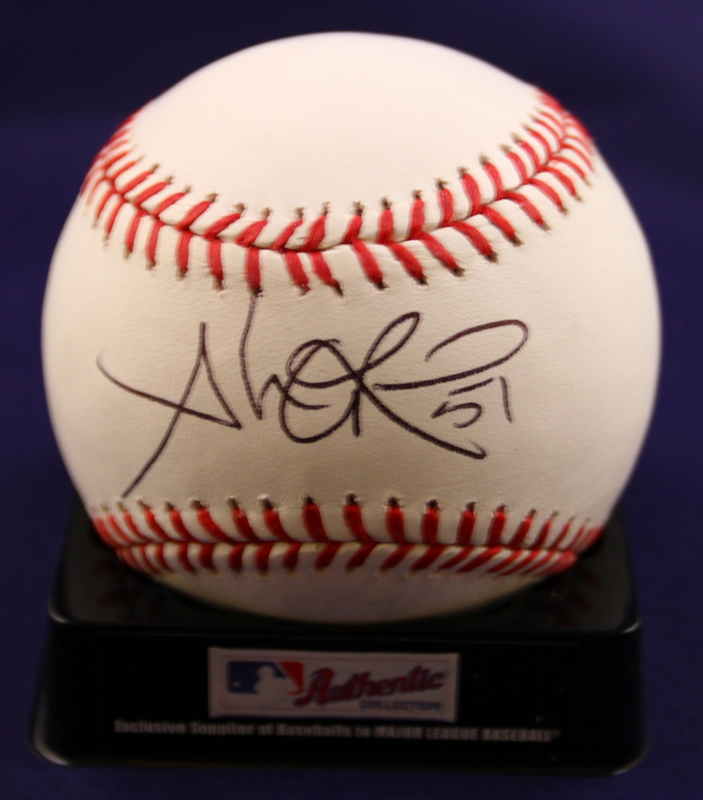 Kansas City Royals Alex Rios Signed Authentic MLB Baseball COA