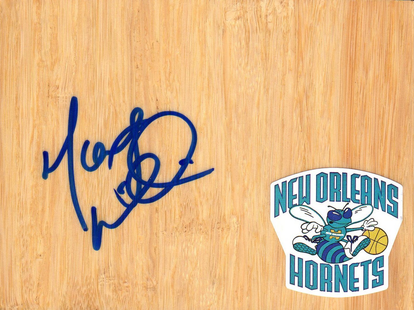 New Orleans Pelicans Monty Williams Signed FloorBoard COA