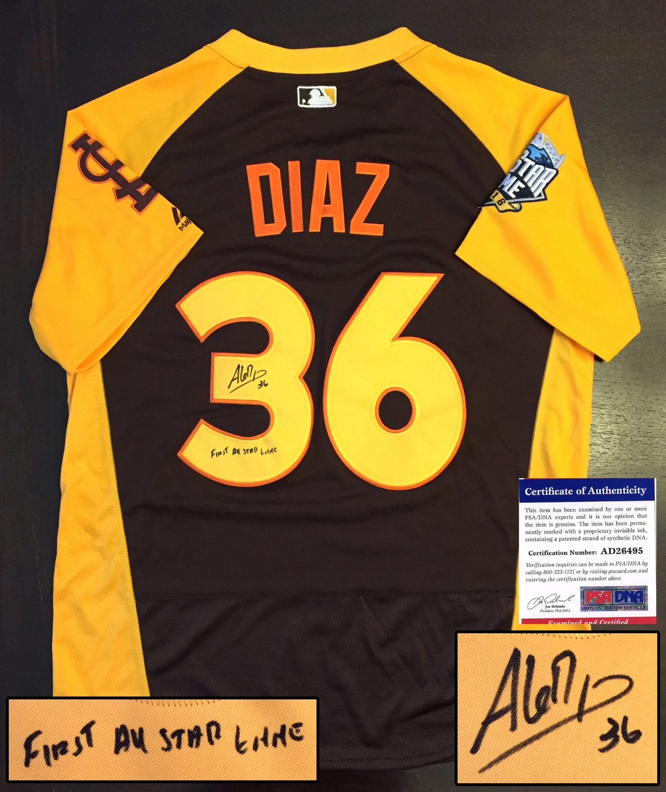St. Louis Cardinals Aledmys Diaz Signed 2016 All Star Jersey PSA/DNA Authenticat