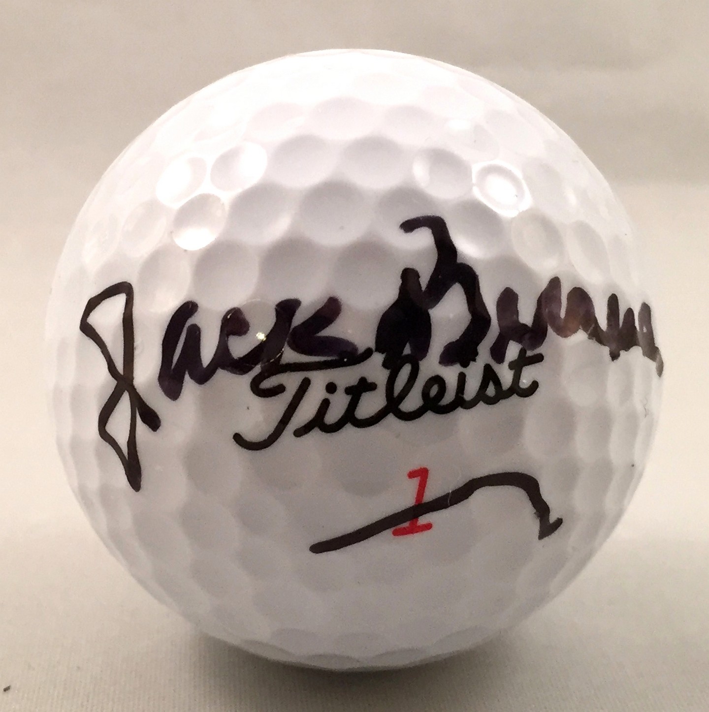 Jack Burke Signed Golf Ball Masters Champion COA