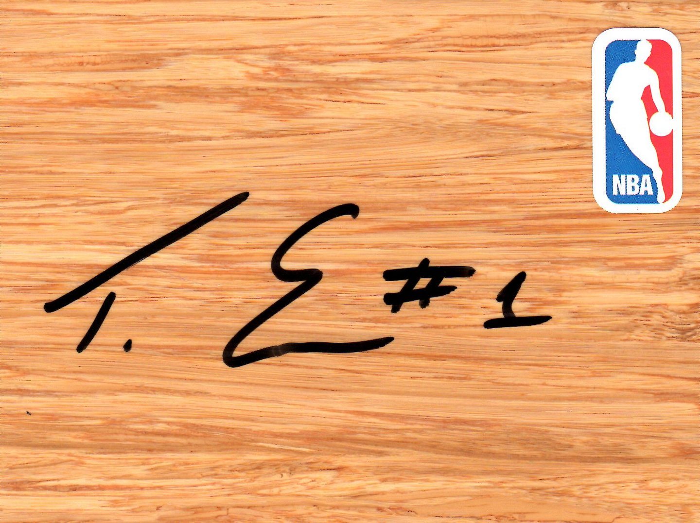 NEW ORLEANS PELICANS TYREKE EVANS SIGNED FLOORBOARD COA COLLECTIBLE MEMORABILIA