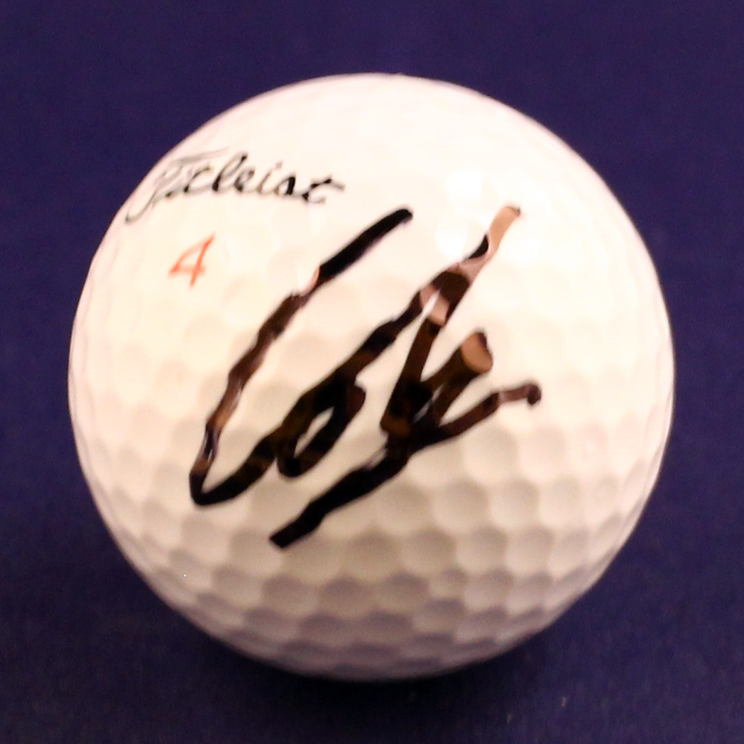 Nicolas Colsaerts Signed Golf Ball COA
