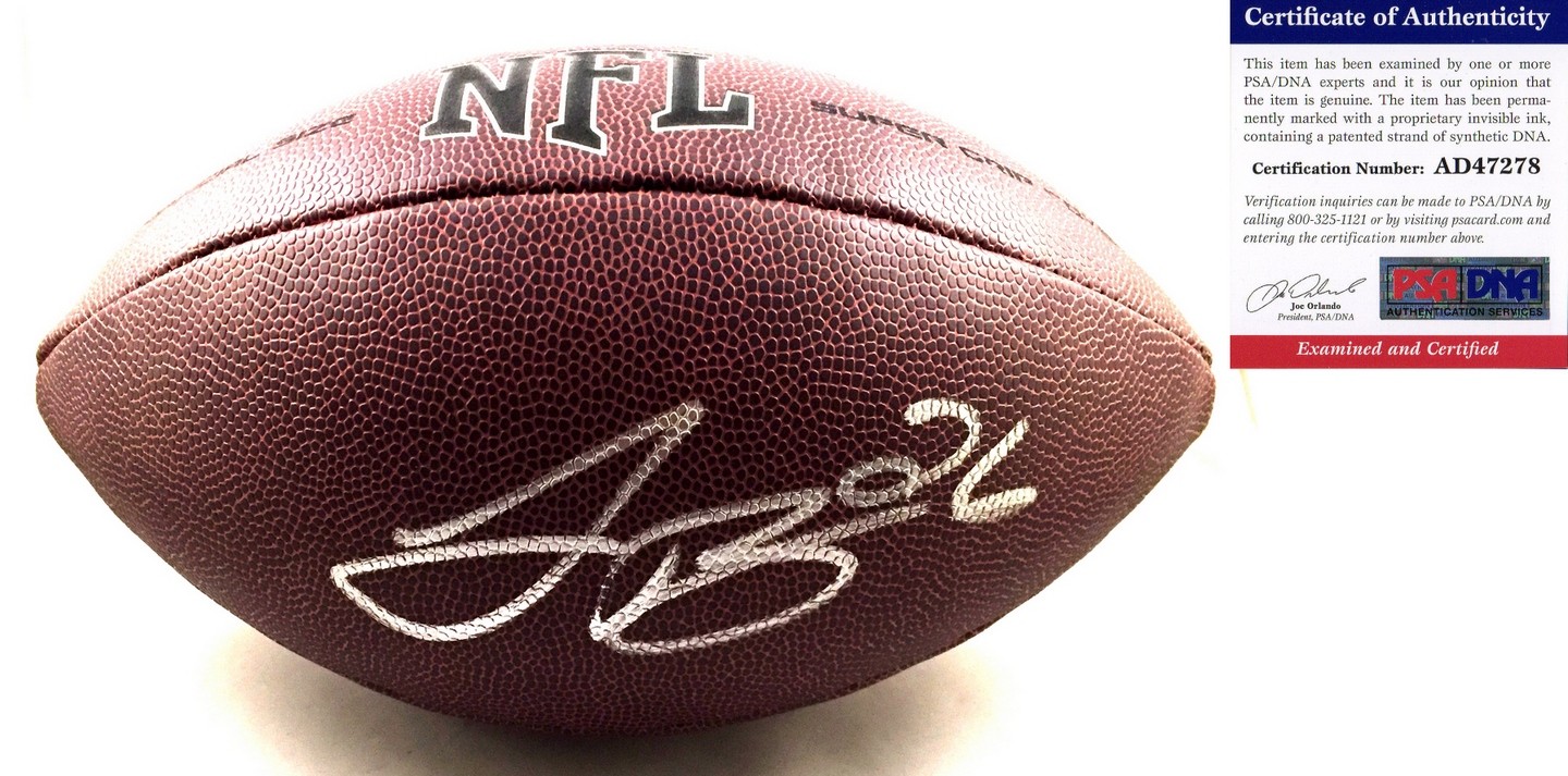 Pittsburgh Steelers Leveon Bell Signed Full Size NFL Composite Football 2 PSA CO