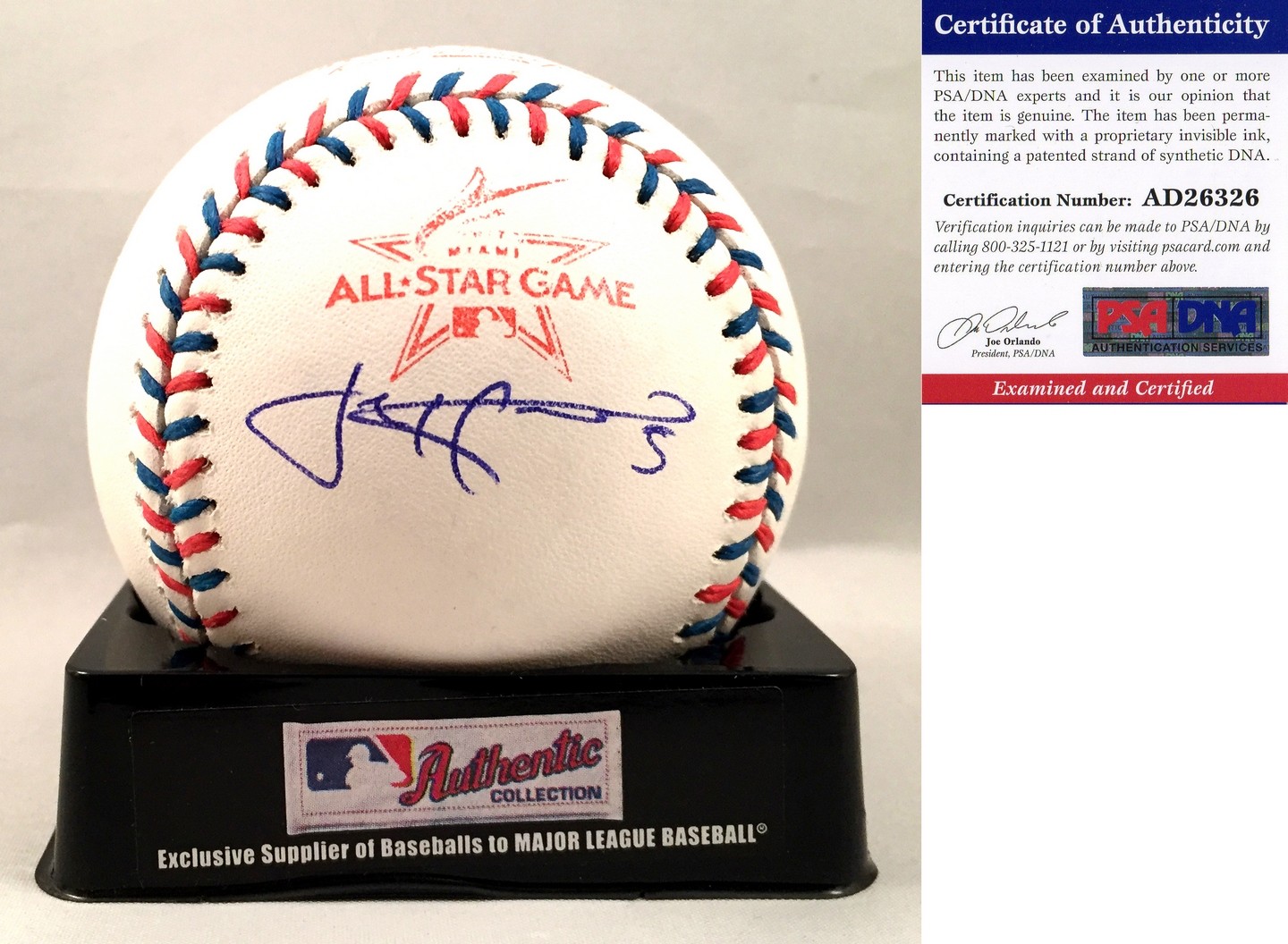 Pittsburgh Pirates Josh Harrison Signed 2017 All Star Baseball PSA/DNA COA