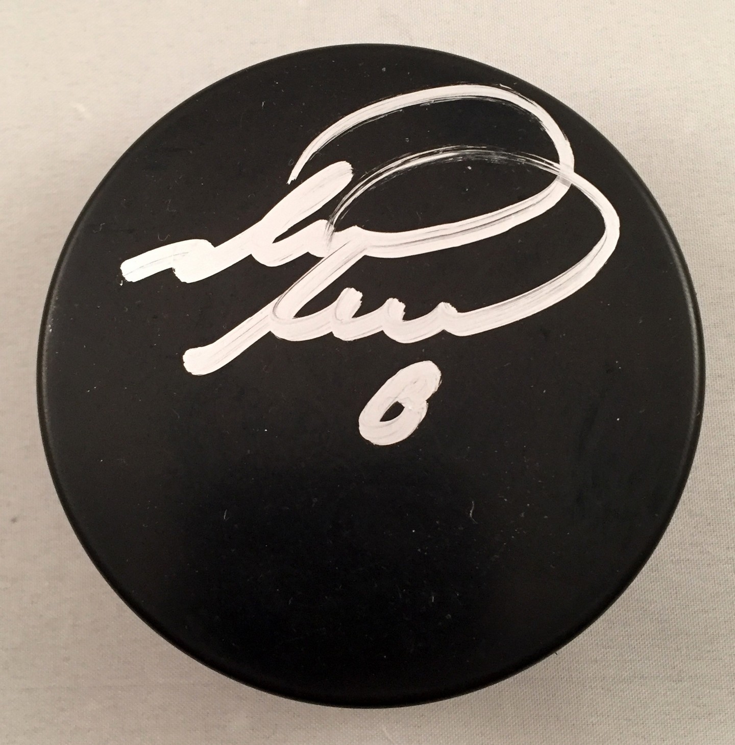 Mark Recchi Signed Hockey Puck Pittsburgh Penguins NHL Champion COA