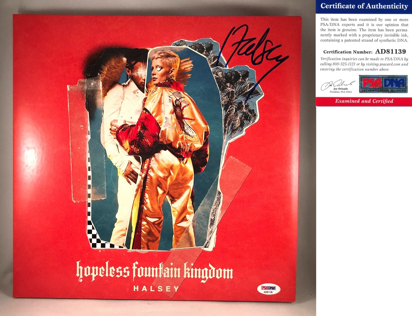 Halsey Signed Vinyl LP Album Hopeless Fountain Kingdom PSA/DNA COA