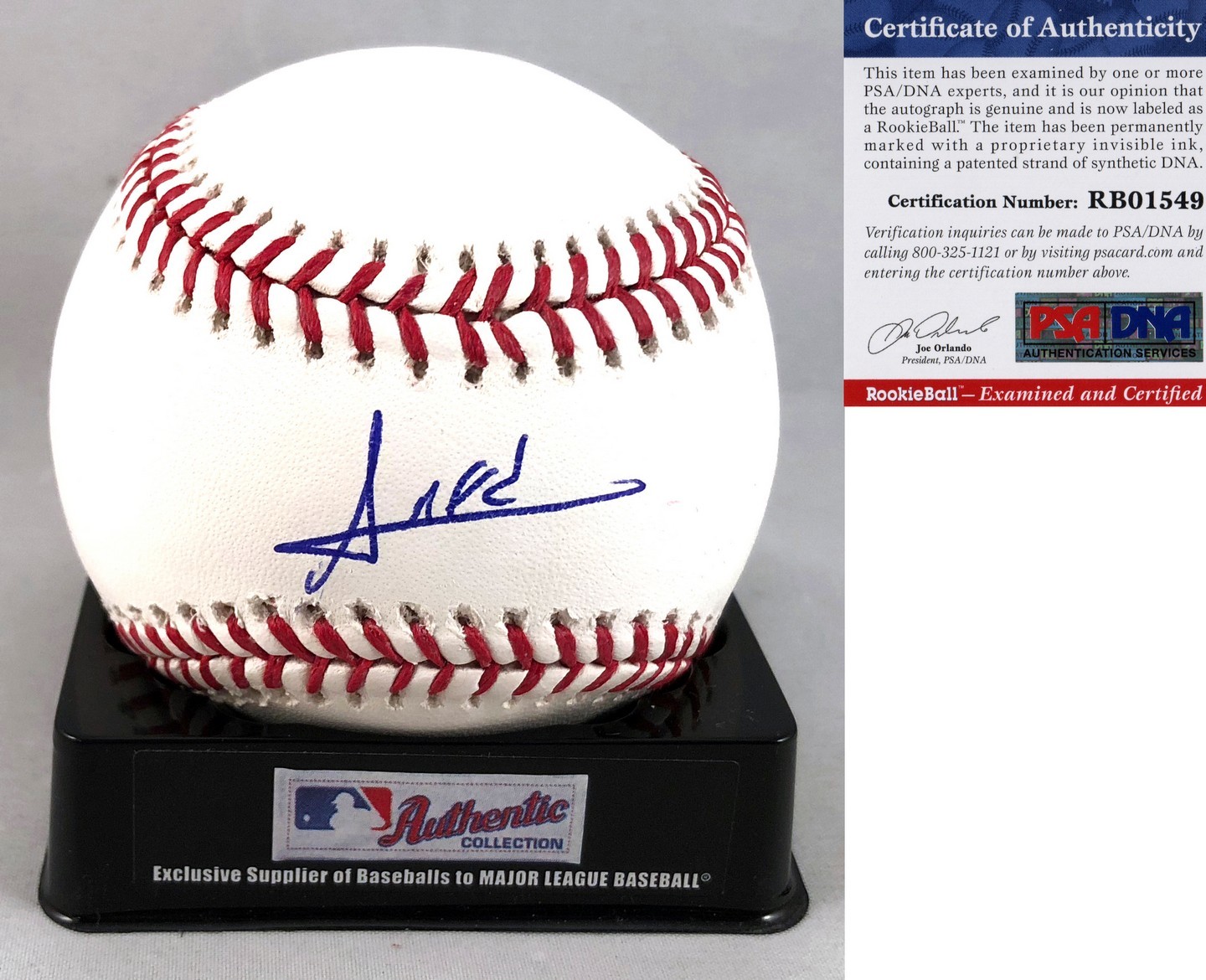 New York Mets Amed Rosario Signed Authentic MLB Baseball PSA/DNA COA