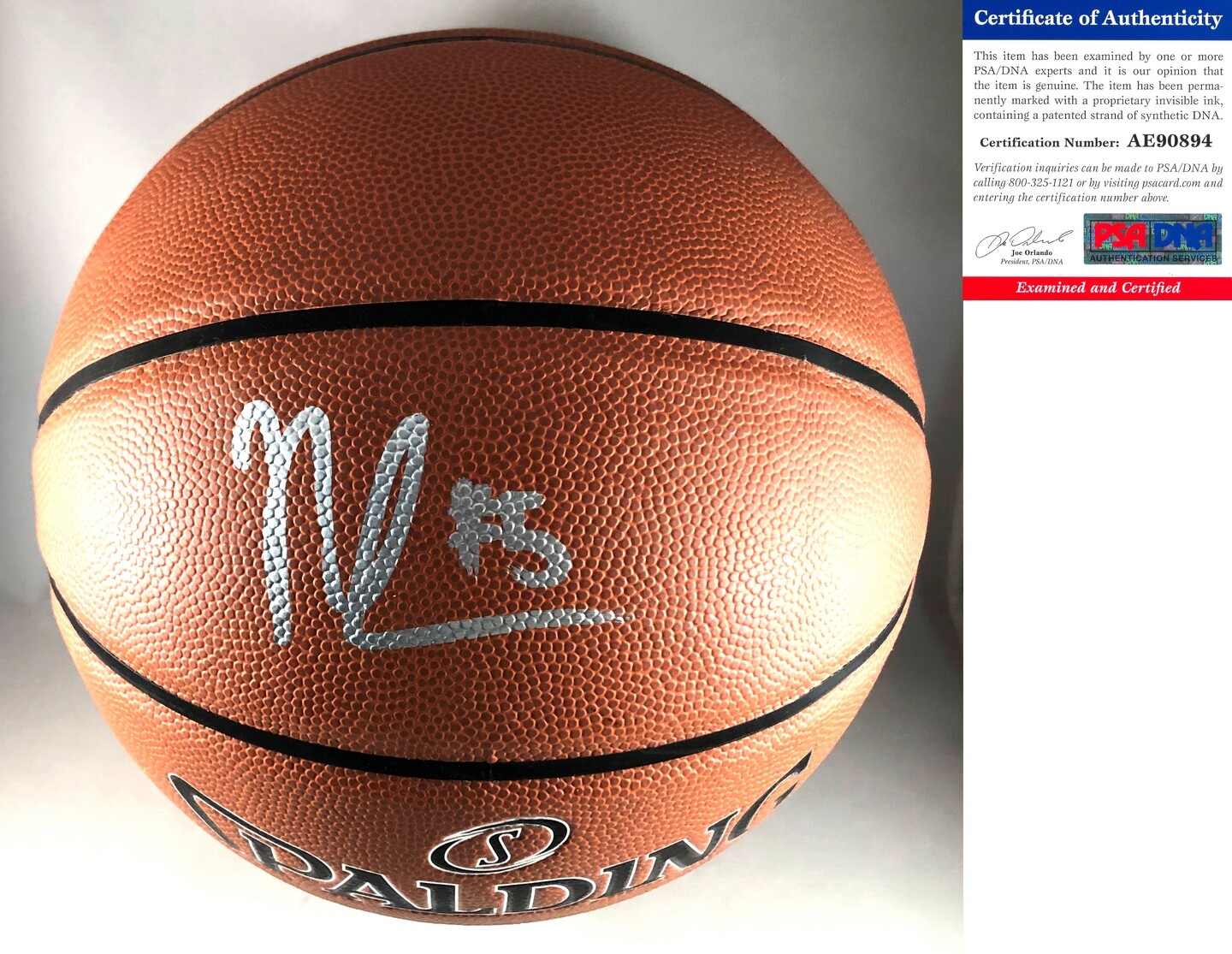 North Carolina Tar Heels Nassir Little Signed Basketball PSA/DNA COA